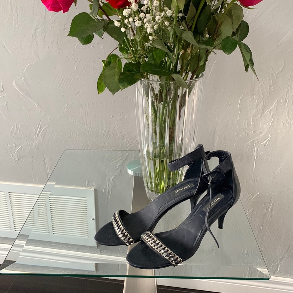 White House Black Market Navy Sandals